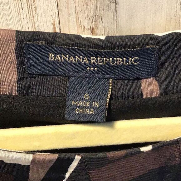 Banana Republic geometric dress black lining size 6￼ - Picture 4 of 4